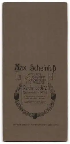 Fotografie Max Scheinfuss, Reichenbach i.V., Bahnhofstr. 16, Frau in elegantem Kleid