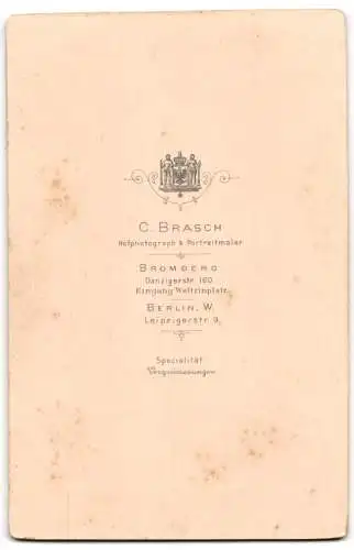 Fotografie C. Brasch, Bromberg, Danzigerstr. 160, Porträt eines Paares