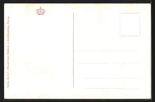 AK Coburg, Herzog Johann Casimir von Sachsen-Coburg-Gotha von der Jagd zurück auf die Veste Coburg