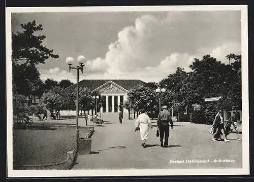 AK Heringsdorf / Seebad, Blick aufs Kulturhaus