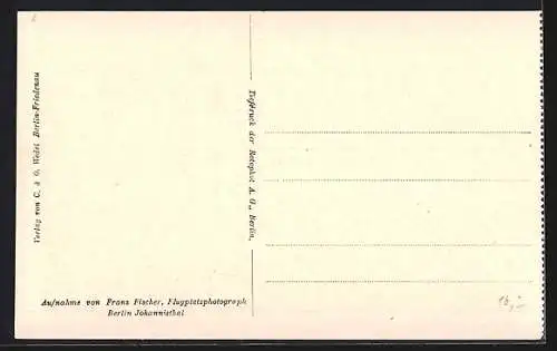 AK Mehrdecker-Versuchsflugzeug auf der Startpiste