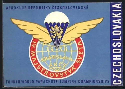 AK Bratislava, Fourth World Parachute-Jumping Championchips 1958