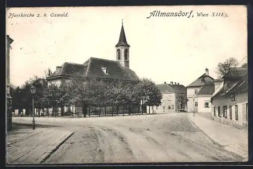 AK Wien, Altmansdorf, Pfarrkirche zum heiligen Oswald