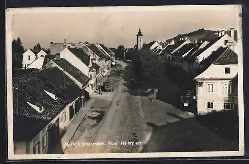 AK Mureck /Steiermark, Platz aus der Vogelschau