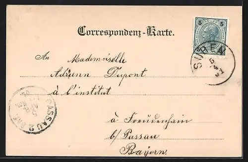 AK Suben, Teilansicht aus der Vogelschau