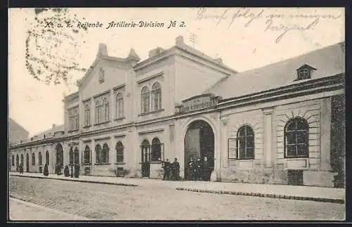 AK Wien, K. u. k. Reitende Artillerie-Division Nr. 2, Krimsky-Kaserne in der Baumgasse 37