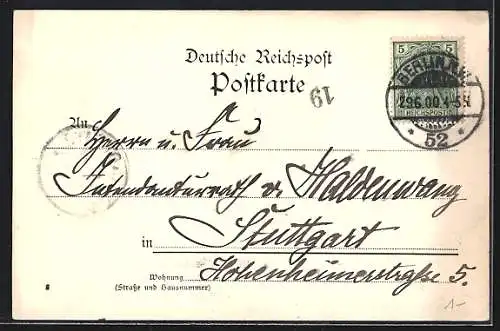 AK Berlin, Reichstagsgebäude und Siegessäule