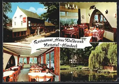 AK Nettetal-Hinsbeck / Niederrhein, Gasthaus-Pension Waldesruh, Inh. Günter Derstappen