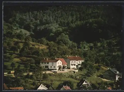 AK Sulzbach im Murgtal, Café Höhencafé, Bes. Otto Stich, Ansicht aus der Vogelschau