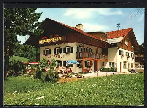 AK Ofterschwang, Café-Hotel Alpenhof, Bes. Fam. Otto, Aussenansicht