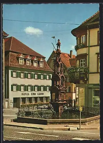 AK Rottweil /Neckar, Hotel Lamm, Bes. Fam. Bühler, Ansicht von der Strasse aus