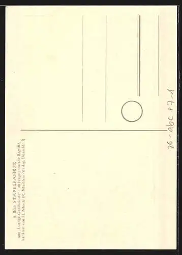 Künstler-AK sign. H. Moritz: Stapelfahrer, Bergbau
