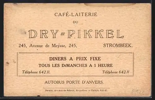 AK Strombeek, Dry-Pikkel, Café-Brasserie