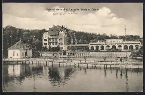 AK Baia Ocna / Bad Salzburg, Hotelul statului si Lacurile Horia si Crisan