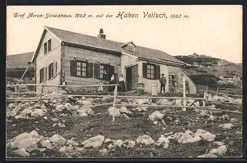 AK Graf Meran-Schutzhaus, Berghütte auf der Hohen Veitsch