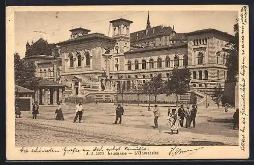 AK Lausanne, Leute vor der Universität