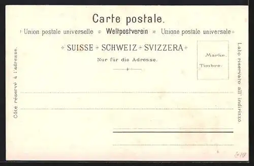 Lithographie Rigi, Kulm, Kaltbad, Klösterli, Känzeli