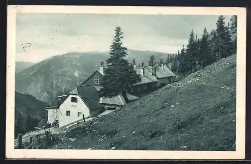 AK Baumgartnerhaus, Berghütte D. u. Ö. A. V. Sektion Ö. T. K. Wien am Schneeberg