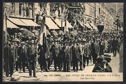 AK Orléans, Les Fetes de Jeanne d'arc, Les Societes