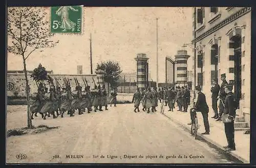 AK Melun, Depart du piquet de garde de la Centrale