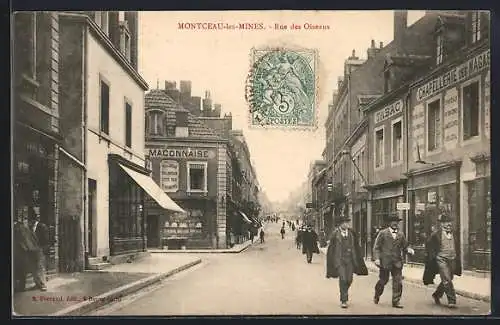 AK Montceau-les-Mines, Rue des Oiseaux