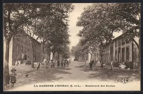 AK La Garenne d'Epinac, Boulevard des Ecoles