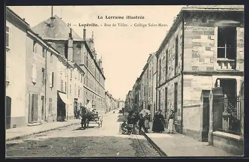 AK Luneville, Rue de Viller, College Saint-Maur