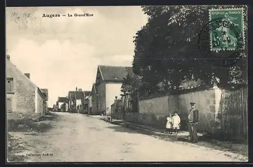 AK Augers, La Grande Rue