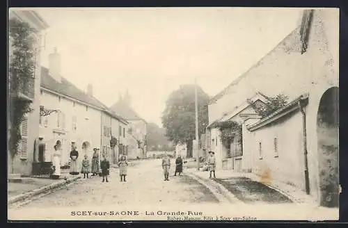 AK Scey-sur-Saone, La Grande Rue