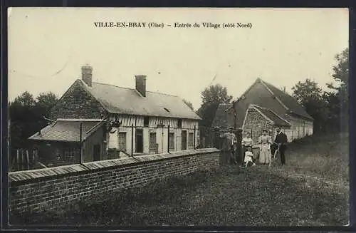 AK Ville-en-Bray, Entrée du Village coté Nord