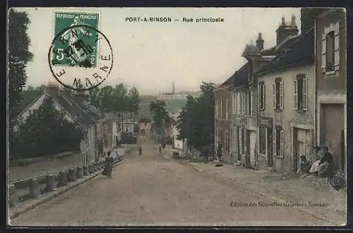 AK Port-à-Binson, Rue principale, Strassenpartie