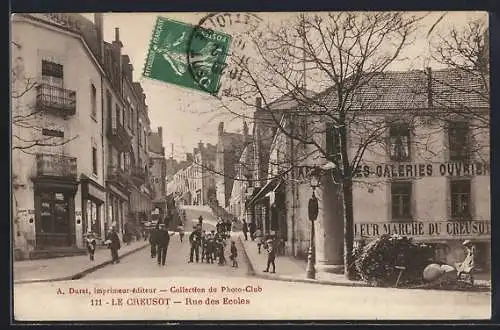 AK Le Creusot, Rue des Ecoles