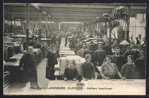 AK Alencon, Imprimerie Laverdure, Ateliers