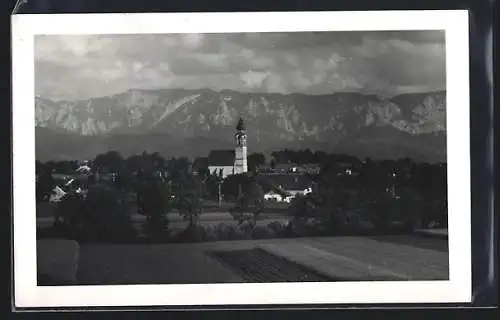 AK St. Georgen i. A., Ortspartie mit Kirche