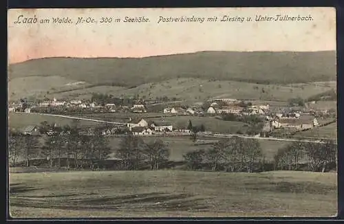 AK Laab am Walde, Postverbindung mit Liesing und Unter-Tullnerbach