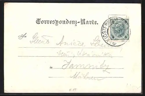 AK Greifenstein, Blick zur Burgruine