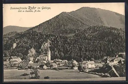 AK Rohr, Teilansicht mit Gebirge