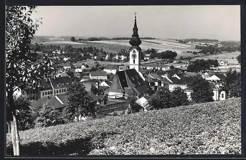 AK Grieskirchen /Oberösterreich, Blick zur Kirche