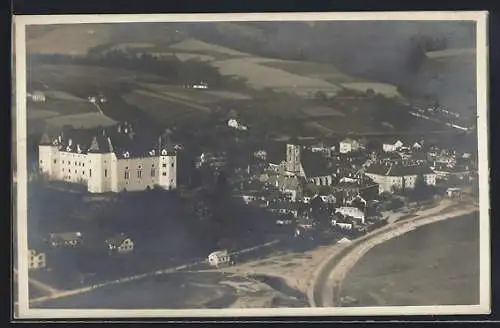 AK Grein a. d. Donau, Teilansicht mit Schloss