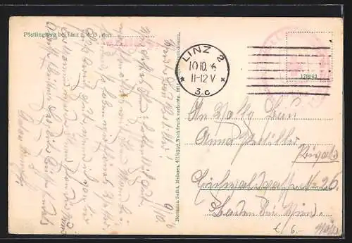 AK Linz a. d. Donau, Pöstlingberg mit Kirche