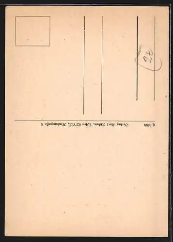 Künstler-AK Wien, Sterbehaus Joseph Haydns, Haydgasse 19