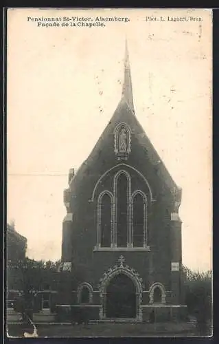 AK Alsemberg, Pensionnat St-Victor, Facade de la Chapelle