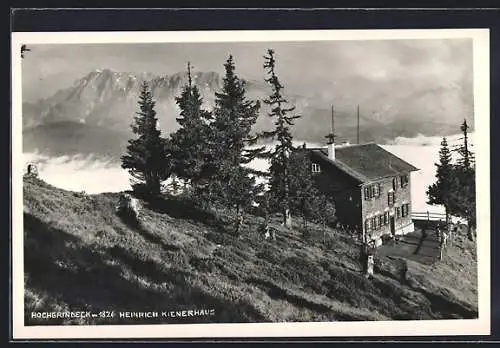 AK Heinrich Kienerhaus /Hochgrindeck, Panorama über den Wolken