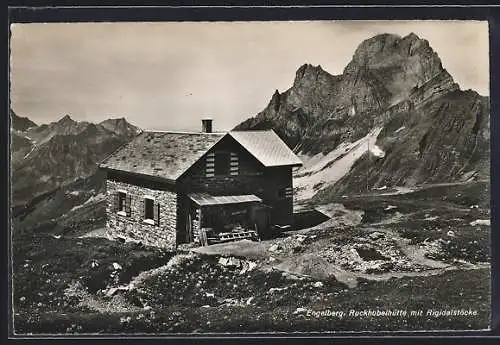 AK Ruckhubelhütte /Engelberg, Berghütte mit Rigidalstöcke