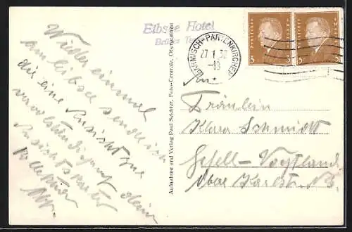 AK Eibsee, Ortsansicht im Winter