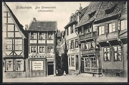 AK Hildesheim, das Himmelreich, Anderasplatz