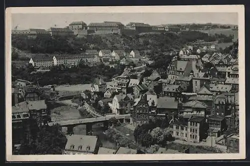 AK Oberstein / Nahe, Gesamansicht aus der Vogelschau