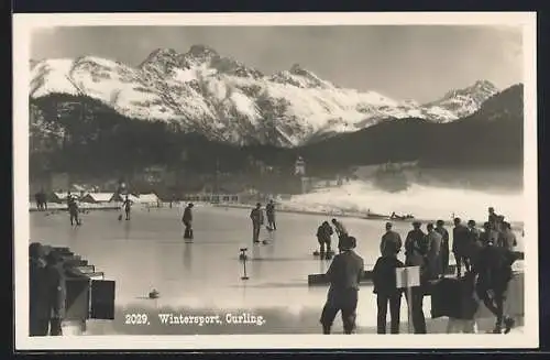 AK Wintersportler beim Curling