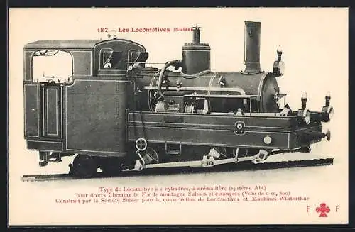 AK Lokomotive der schweizer Eisenbahn