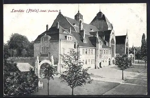 AK Landau / Pfalz, Ansicht der städtischen Festhalle